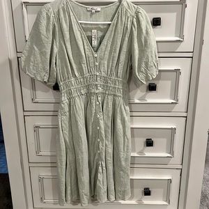 Madewell linen blend Sophia minidress